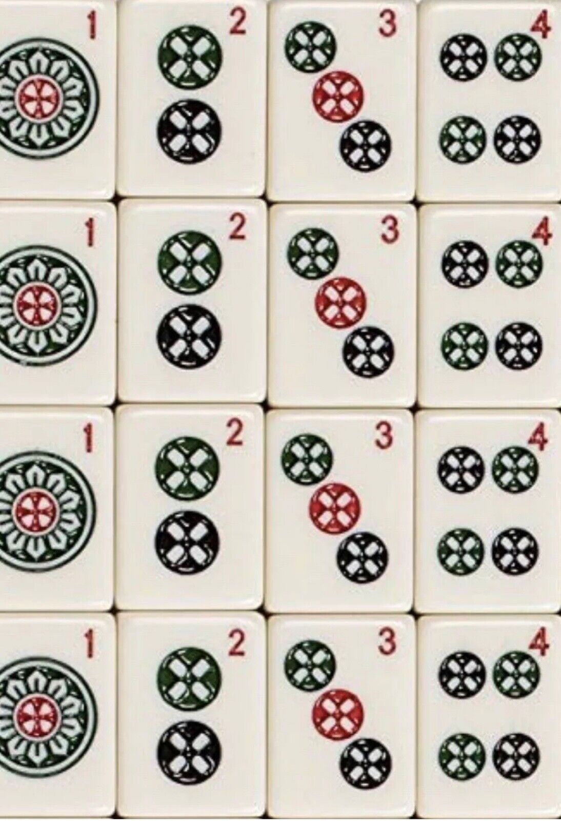 Mahjong Mah-Jongg Tile Spare Replace Mahjonng White 1 3/16”x 7/8” x 1/2”  New 1