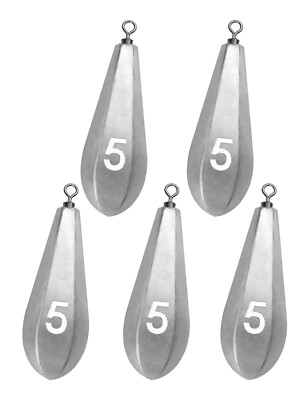 BLUEWING Swivel Bank Sinkers Fishing Weights Lead Saltwater Fishing, 1/8 to 16oz
