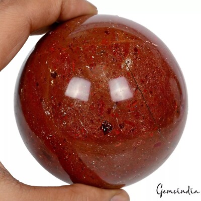 3'' Natural Red Jasper Crystal Reiki Healing Mineral Sphere Ball Gemstone!~3830Ct