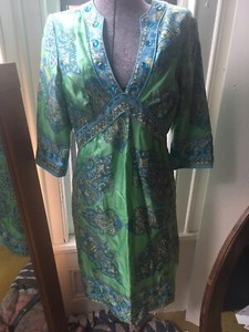 kimono style midi dress