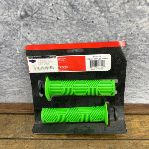 Redline BMX Grips Green Hex Pro End Plugs Hexpro NOS 00s RL Expert Proline A4 - Picture 4 of 8