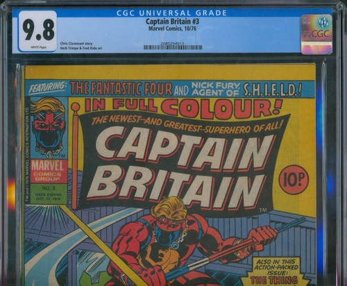 Captain Britain #3 ⭐ CGC 9.8 TOP GRADE 1/23⭐ 3rd Appearance Marvel UK Comic 1976 - Picture 2 of 4