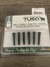 New genuine Tusq Black Bridge Pins Pp-2182-00 Black for guitar