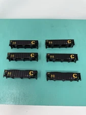 Atlas N - 90 Ton Hopper - No Trucks / Package - Chessie  Set Of 6