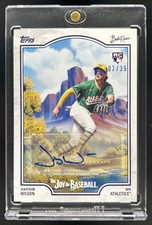 2025 Topps Bob Ross Baseball Jacob Wilson Auto RC Titanium White #/35