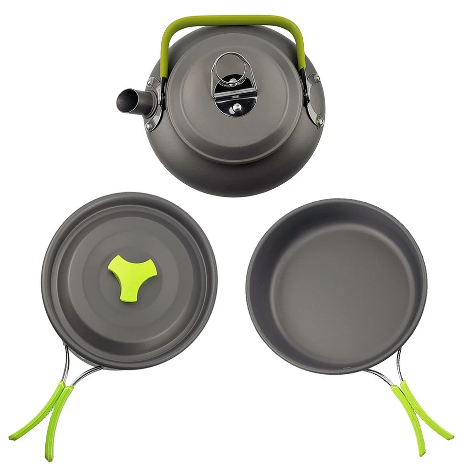 Portable Travel Cooking Set Lightweight Camping Cookware Outdoor Cooking Gear - Image 3 of 4