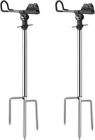 Angelrutenhalter 2 StüCk Edelstahl 360 Verstellbar Universal