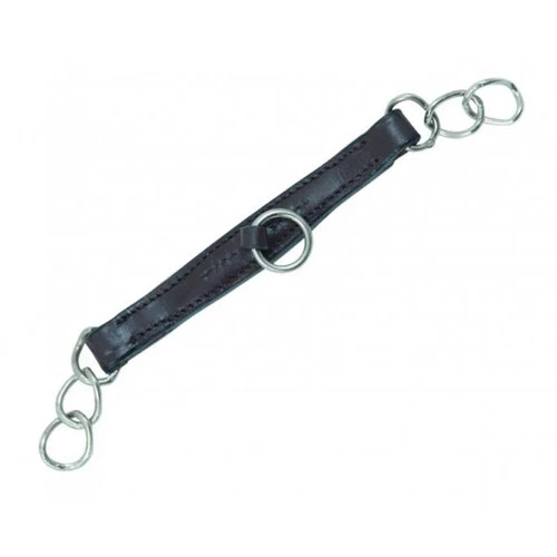 Shires Equestrian Leather Curb Chain Havana