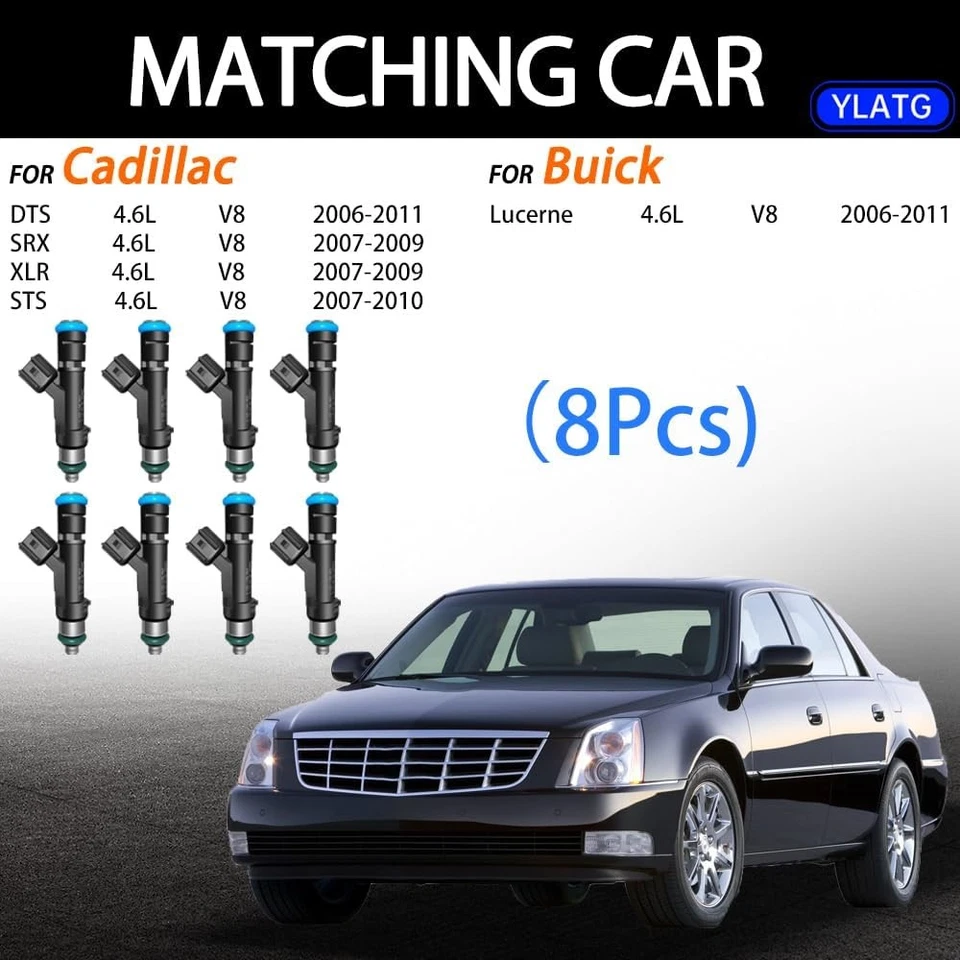 Inyectores de combustible para Buick Lucerna 2006-2011 4,6 L, para Cadillac DTS SRX STS XLR...  Foto 2 de 4