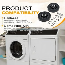 RB170002 Dryer Roller Kit Compatible with Speed Queen Alliance Dryers