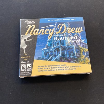Nancy Drew Message In A Haunted Mansion PC CD ROM  FREE SHIP