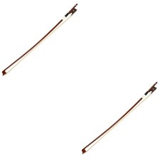 2 Pieces Violin Bow with Horsetail Hair for Instrument Well Balanced