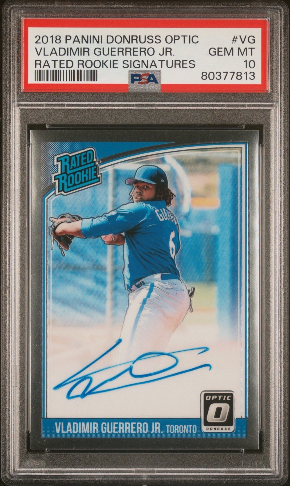 2019 Donruss Optic Vladimir Guerrero Jr Rated Rookie RC #RRS-VG PSA 10 Auto 10🔥
