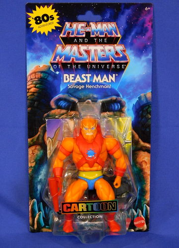 MASTERS OF THE UNIVERSE CARTOON SAMMLUNG ORIGINS BEAST MAN MOTU MATTEL