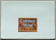 COLEMAN MILNE LIMOUSINES Press Media Pack Grosvenor MINSTER Sovereign WARWICK