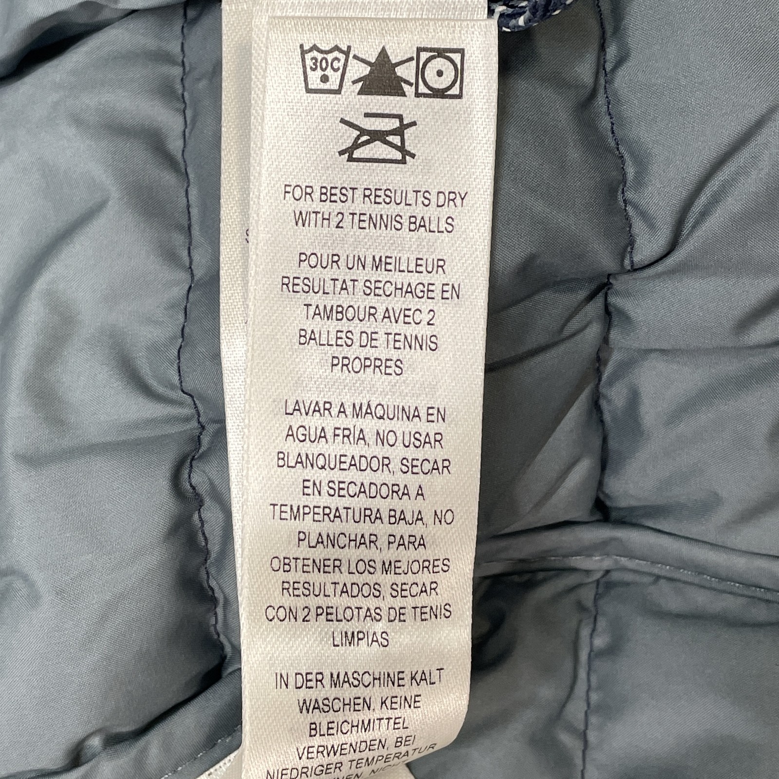 Patagonia Boys Down Sweater Jacket Navy Blue Size L Insulated Long Sleeve Zip Up thumbnail 11