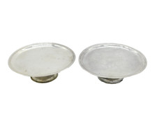 Exeter George I Sterling Silver Pair of Tazza Dishes John Elston Antique c1724