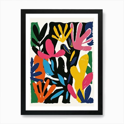 Unendliche Tropen Matisse Stil Kunst Gerahmtes Wandbild Poster Leinwanddruck Bild