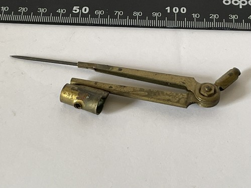 Seltener ungewöhnlicher antiker Vintage Technik Zeichenkompass Messing MCM Retro Tech - Bild 1 von 6