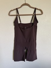 Skims Seamless Sculpt Mid-Thigh Open Bust Bodysuit Size 3X Cocoa New
