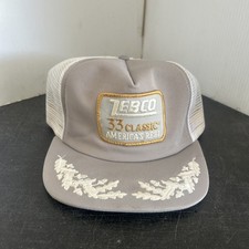 Vintage Zebco 33 Classic Embroidered Patch Trucker Hat Rare USA Made Snapback