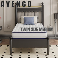 Avenco Pearl 6" Twin Size Medium Adult Supportive Innerspring Mattress