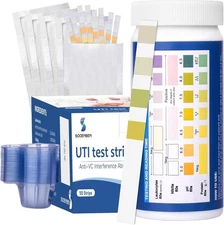 4-In-1 UTI Test Strips, 50Ct Full Panel Urinary Tract Infection Test Kit at Home
