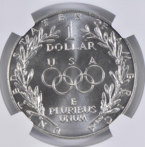 MS70 1988-D Olympic Commemorative Silver Dollar NGC *3355 - Picture 4 of 5