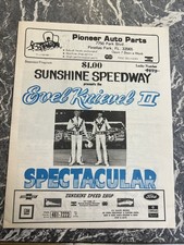 ORIGINAL OFFICIAL PROGRAM EVEL KNIEVEL 2 ROBBIE SUNSHINE SPEEDWAY DAREDEVIL 1980