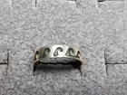 GRANDMA GRABE'S BEAUTIFUL VINTAGE 925 STERLING SILVER OPEN BACK .9G RING SIZE 4