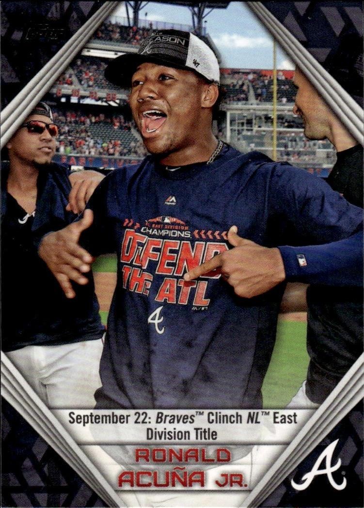 2019 Topps #RA-13 Ronald Acuña Jr. Ronald Acuna Jr. Star Player Highlights