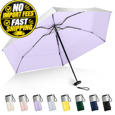 LEAGERA Mini Umbrella For Purse - UPF 50 UV Blocker Sun Mini, 2.24purple