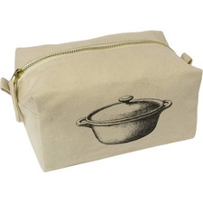 'Terracotta Casserole Dish' Canvas Wash Bag / Makeup Case (CS00042899)