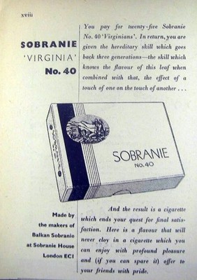 Werbung Sobranie schwarze russische Cocktail Zigaretten DIES IST EIN FOTODRUCK 06