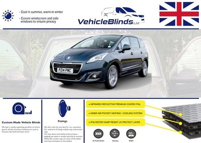 Stealth Rollos für Peugeot 5008 (2009-2016) 5 Türer