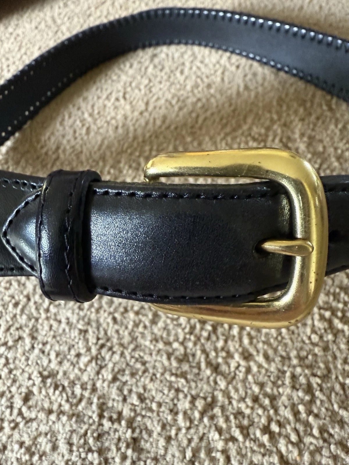 Cintura vintage Coach #5752 32” 80 cm larghezza punto frusta in pelle nera vedi foto!
