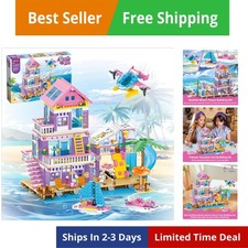 Set Costruzioni Casa Spiaggia 955 Pezzi,Mare Spiaggia Villa Costruzione Giocattoli Amici...