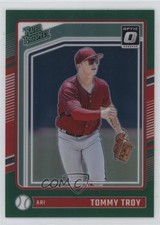 2024 Panini Donruss Optic Rated Prospects Green Prizm 2/5 Tommy Troy #107 0ou7