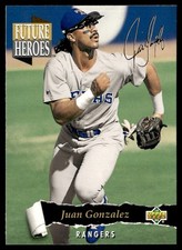 1993 Upper Deck Future Heroes Juan Gonzalez Texas Rangers #58