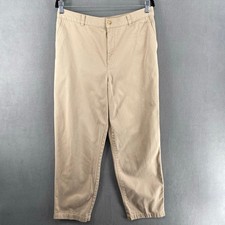 Vintage Ralph Lauren Chinos Womens 12 Petite Preppy Casual Khaki Neutral Basic