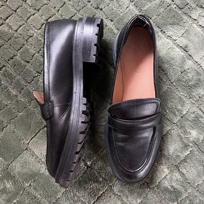 Madewell Black Leather Lugsole Loafers The Bradley Lugsole Loafer in Leather | Madewell main image 4
