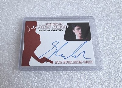 WOMEN OF JAMES BOND AUTOGRAMMKARTE WA58 - SHEENA EASTON - TITEL THEMENSONG