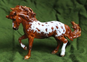 Breyer Custom Chestnut Blanket Appaloosa Stablemate Fireheart
