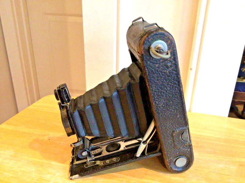 Rare Vtg 1917 Autographic A-1  Folding Camera For Parts or Display Only (A)