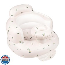 QMVESS Inflatable Baby Seat with Tray, Fully Supportive Infant Floor Seat, Ba