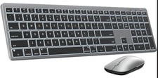 Sablute KMA1 Pro Bluetooth Keyboard Mouse Combo for Mac Backlit Gray