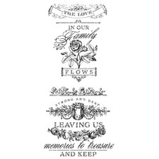 ReDesign Prima IN OUR HOME Furniture Decor Transfer Family Love Floral Retired