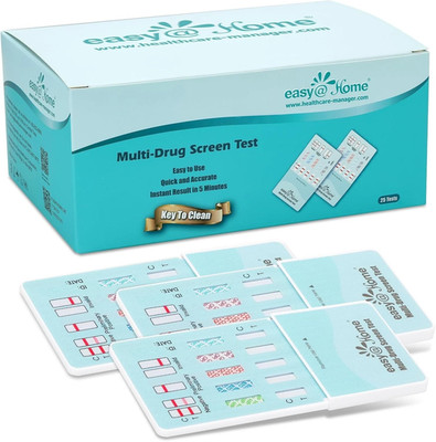 Easy@Home 25 Pack 5 Panel Urine Drug Test Dip Cards   Fast Results - EDOAP-754