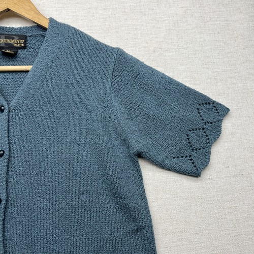 Cardigan maglione vintage requisiti Cottage taglia SP bottoni maglia nonna vintage - Foto 3 di 10