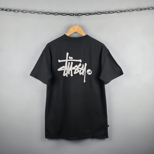 Camicia Stussy media nera oversize streetwear logo stampa grafica vintage uomo - Foto 1 di 10